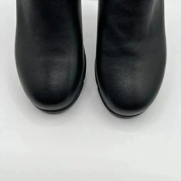 Propet Womens Black Leather Ankle Boots 11 W Double Zipper Comfortable & Stylish - Picture 8 of 13